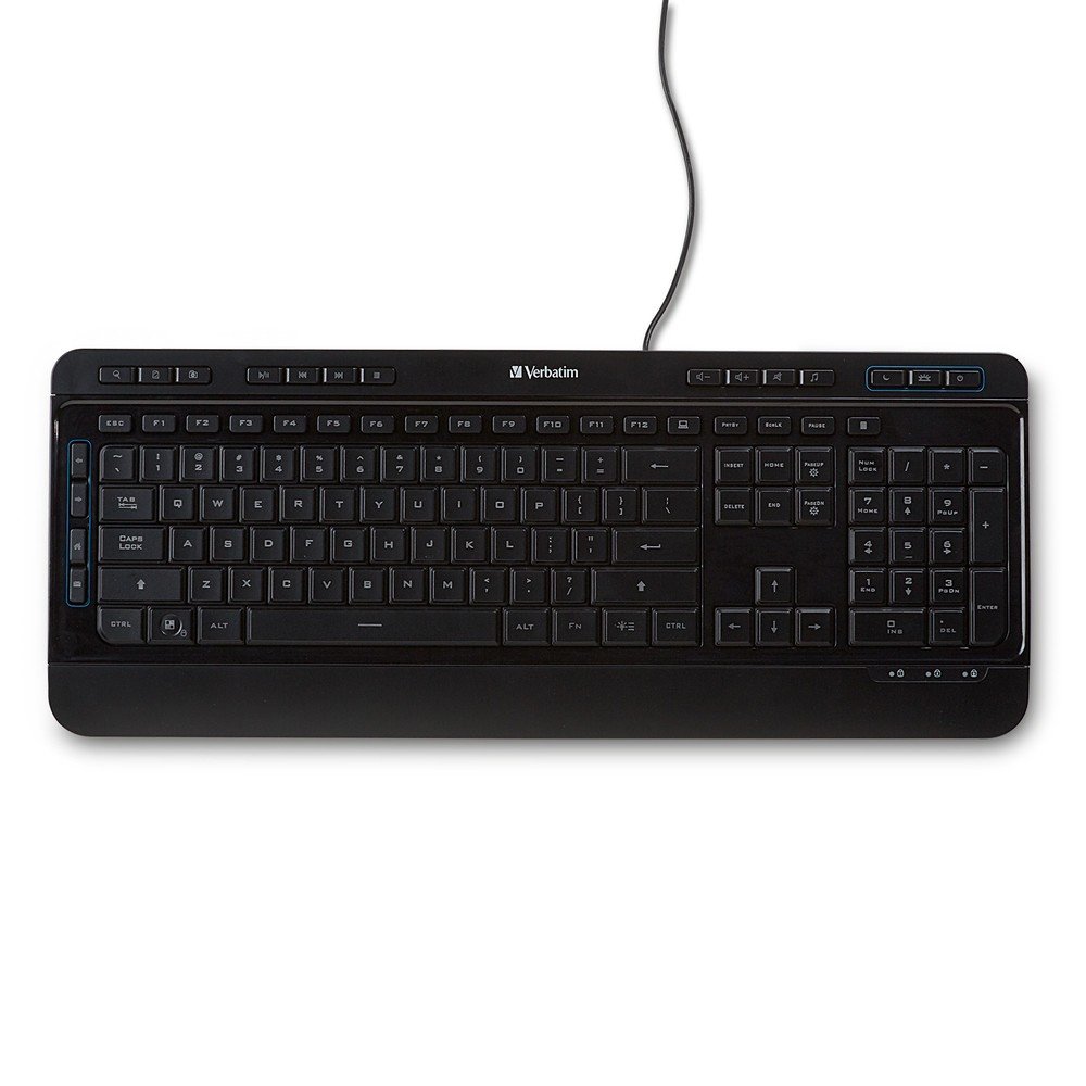 VERBATIM CORPORATION Illuminated Wired Keyboard 99789