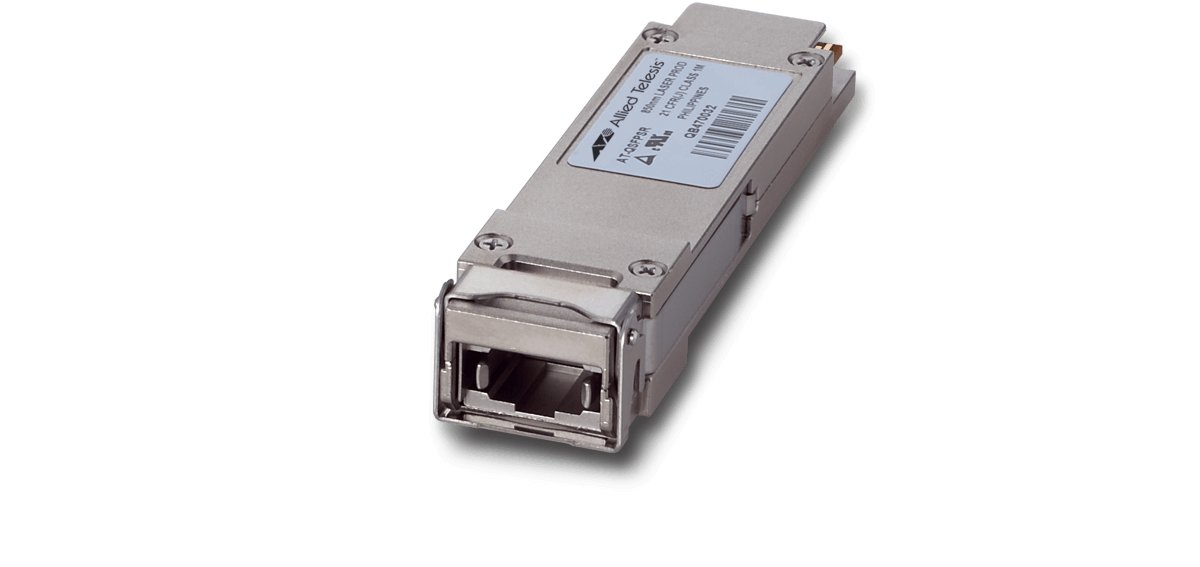 ALLIED TELESIS BOX AT-QSFPSR4 network transceiver module Fiber optic 10300 Mbit/s QSFP+ 850 nm
