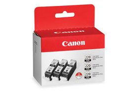 CANON - INK SUPPLIES PGI-220 cartridge 3 pc(s) Original Black 2945B004