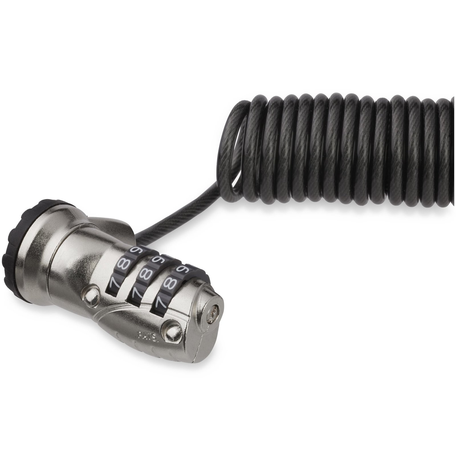 StarTech.com 6ft (1.8m) Self-Coiling Laptop Cable Lock - Portable 3-Digit Combination Security for LTLOCK3DCOIL
