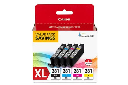 CANON - INK SUPPLIES CLI-281 XL cartridge Original Black, Cyan, Magenta, Yellow 2037C005