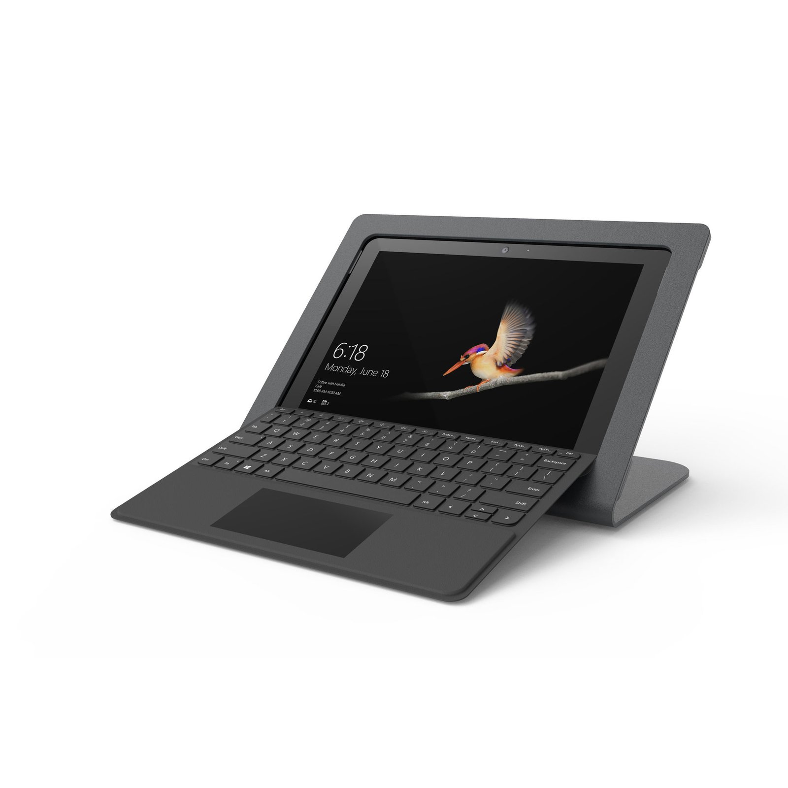 KENSINGTON TECHNOLOGY GROUP WindFall Stand for Surface Go tablet security enclosure Black 25.4 cm