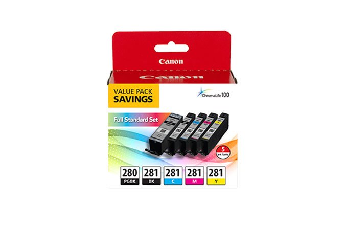 CANON - INK SUPPLIES PGI-280/CLI-281 cartridge 5 pc(s) Original Black, Cyan, Magenta, Matte Yellow