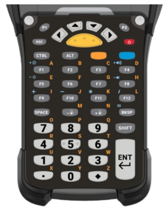 ZEBRA ENTERPRISE MCD-A1 KYPD-MC9343FN-01 mobile device keyboard Alphanumeric English Black, Grey