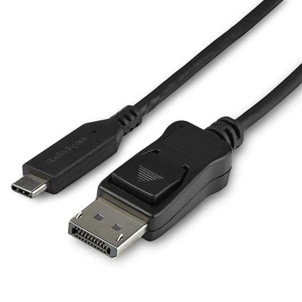 StarTech.com 3.3ft (1m) USB C to DisplayPort 1.4 Cable - 8K/5K/4K Type-C DP Alt Mode Video Adapter CDP2DP141MB