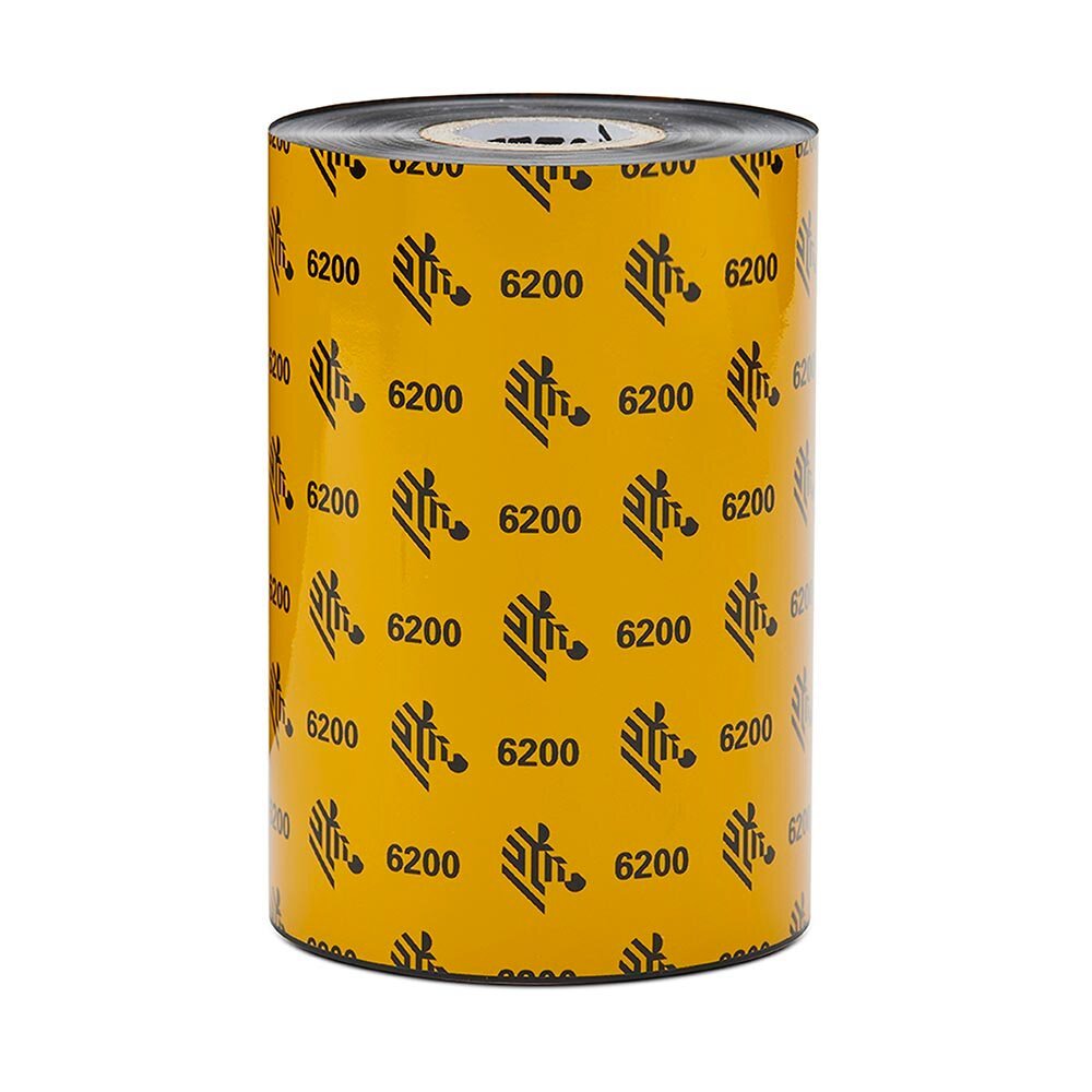 ZEBRA PRINT S1 - SUPPLIES 6200 Resin thermal ribbon Black 06200BK13145
