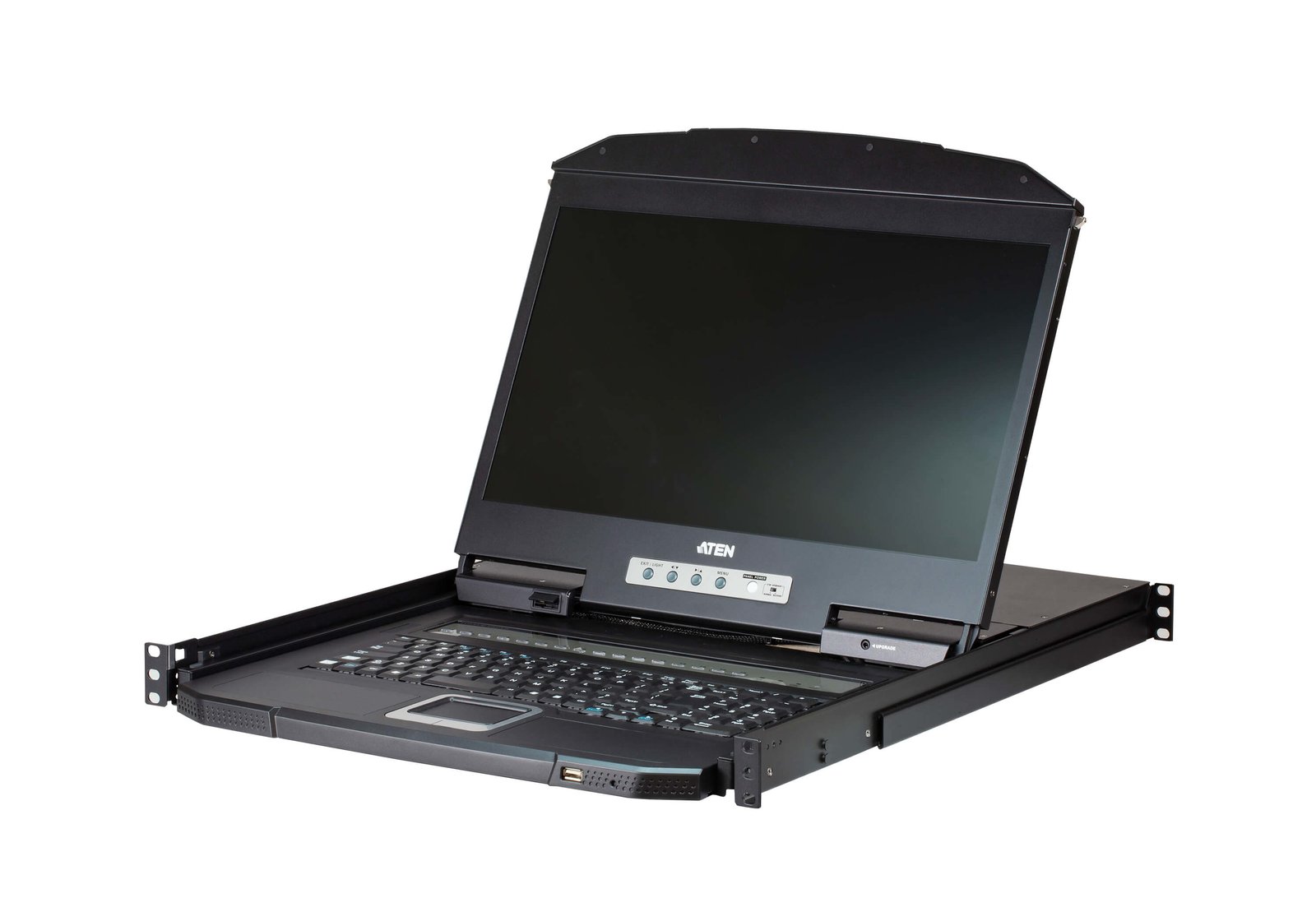 ATEN TECHNOLOGIES CL3108 rack console 47 cm (18.5") 1366 x 768 pixels Metal, Plastic Black 1U CL3108NX