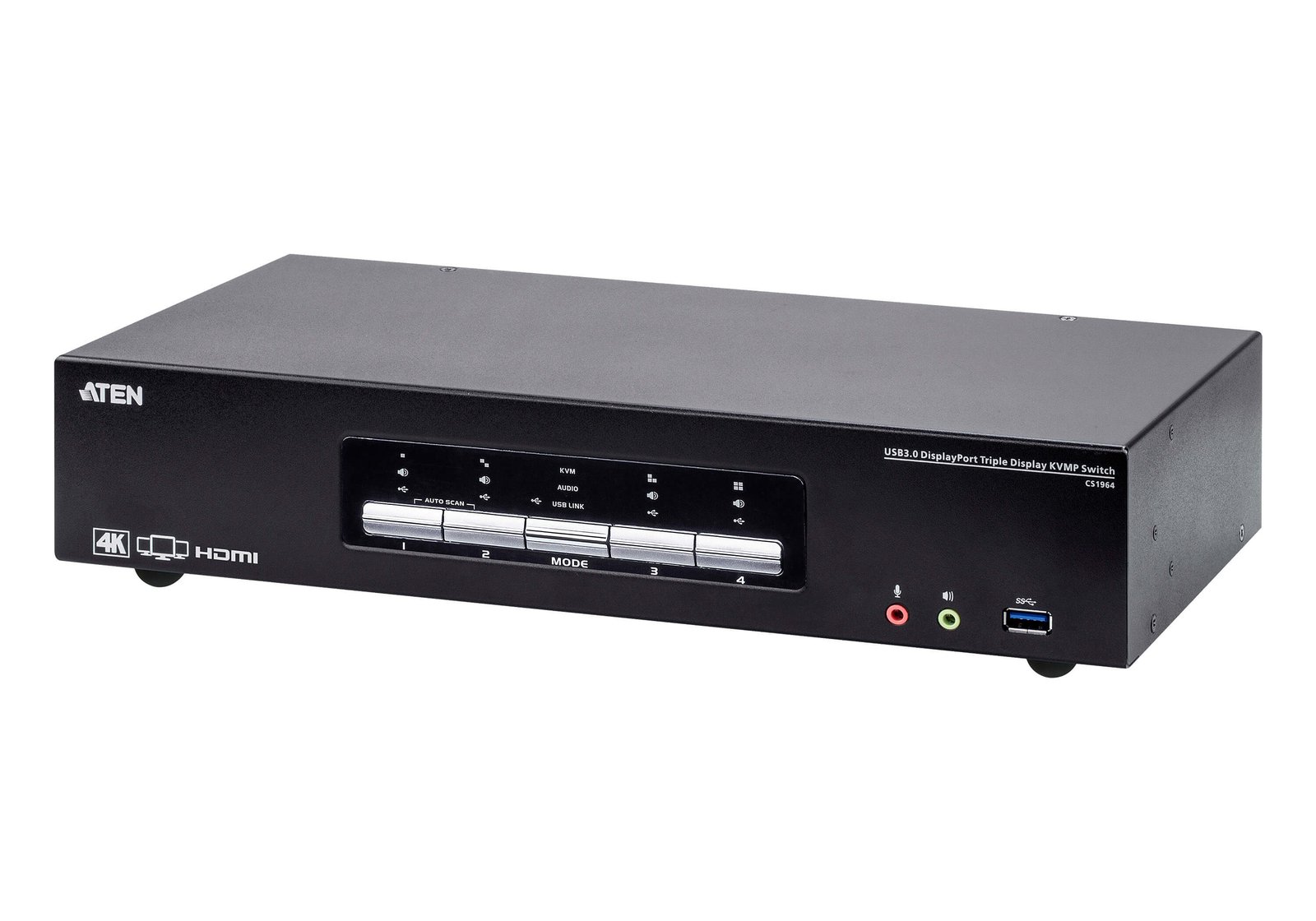 ATEN TECHNOLOGIES CS1964 KVM switch Black