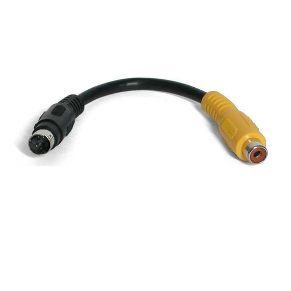 StarTech.com 6in S-Video to Composite Video Adapter Cable SVID2COMP
