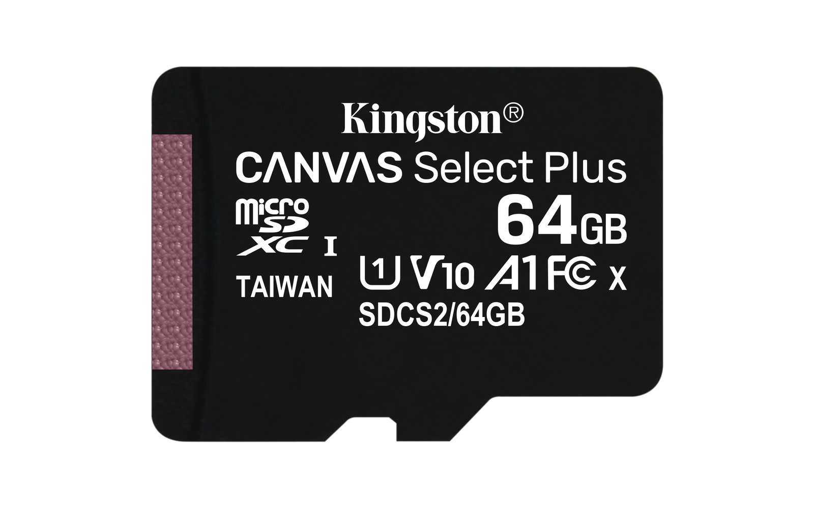 KINGSTON MOBILE Technology 64GB micSDXC Canvas Select Plus 100R A1 C10 Single Pack w/o ADP