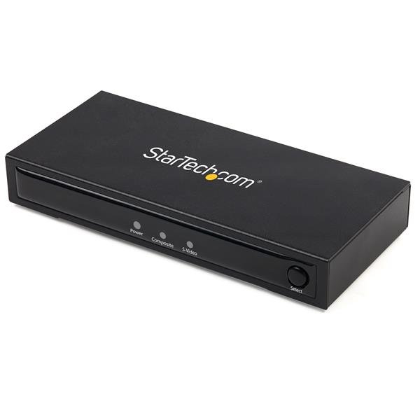 StarTech.com S-Video or Composite to HDMI Converter with Audio - 720p - NTSC and PAL VID2HDCON2
