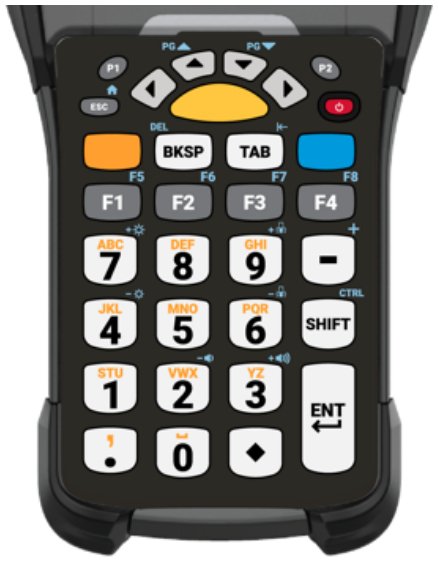 ZEBRA ENTERPRISE MCD-A1 KYPD-MC9329NMR-01 mobile device keyboard Alphanumeric English Black, White