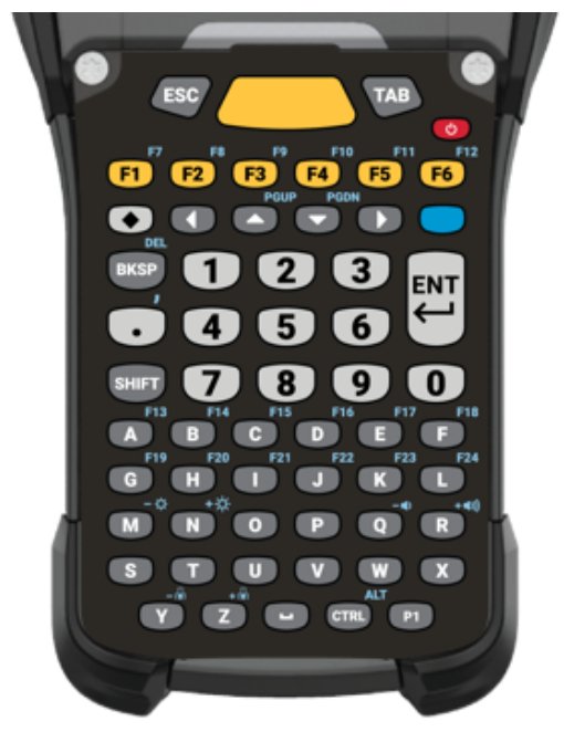 ZEBRA ENTERPRISE MCD-A1 KYPD-MC9358ANR-10 mobile device keyboard Alphanumeric English Black, Grey