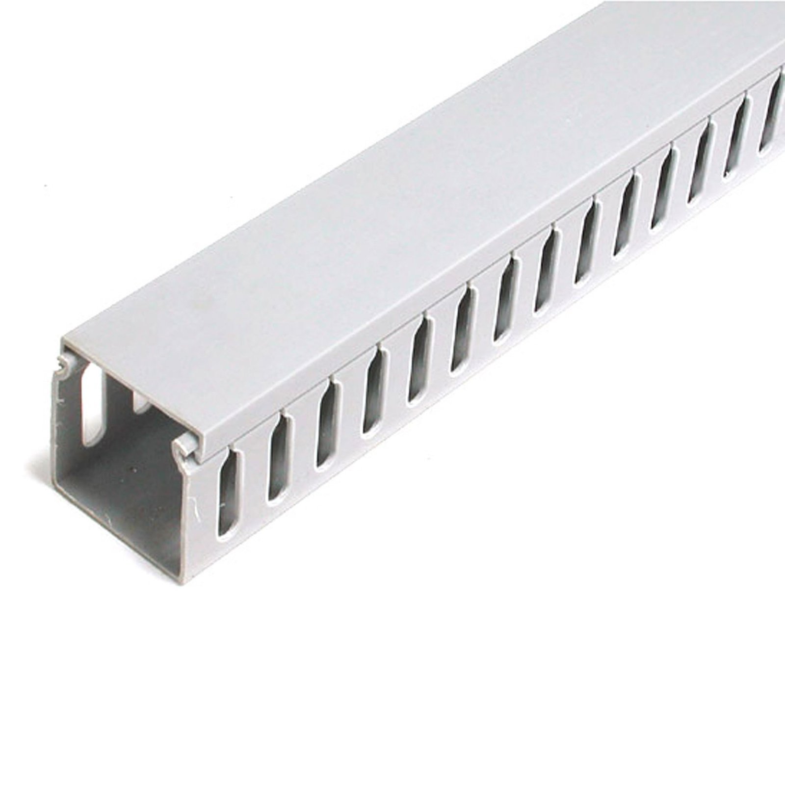 StarTech.com 2x2in Open Slot Wiring Cable Raceway Duct with Cover, Server Rack Management, Cord