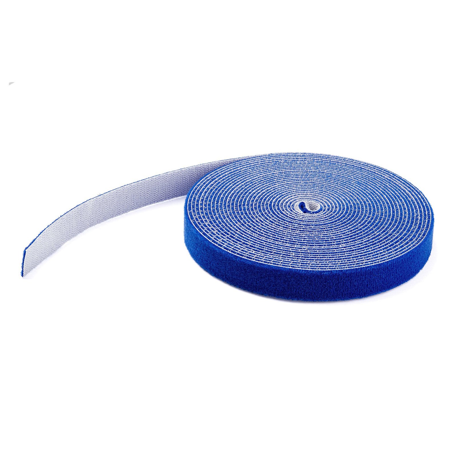 StarTech.com 25ft (7.6m) Hook and Loop Roll, Blue, Cut-to-Size Reusable Cable Ties, Bulk Industrial HKLP25BL