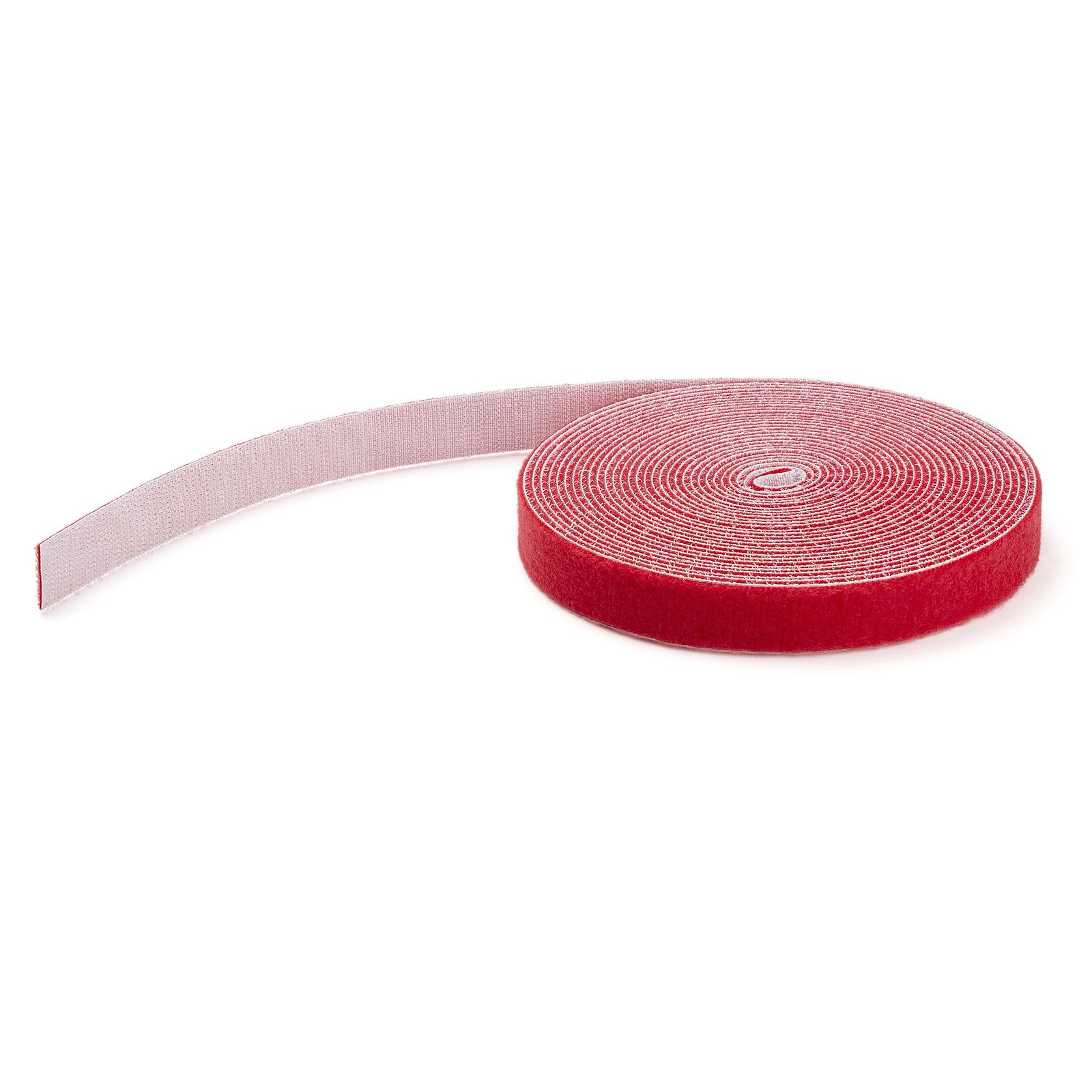 StarTech.com 100ft (30.5m) Hook and Loop Roll, Red, Cut-to-Size Reusable Cable Ties, Bulk HKLP100RD
