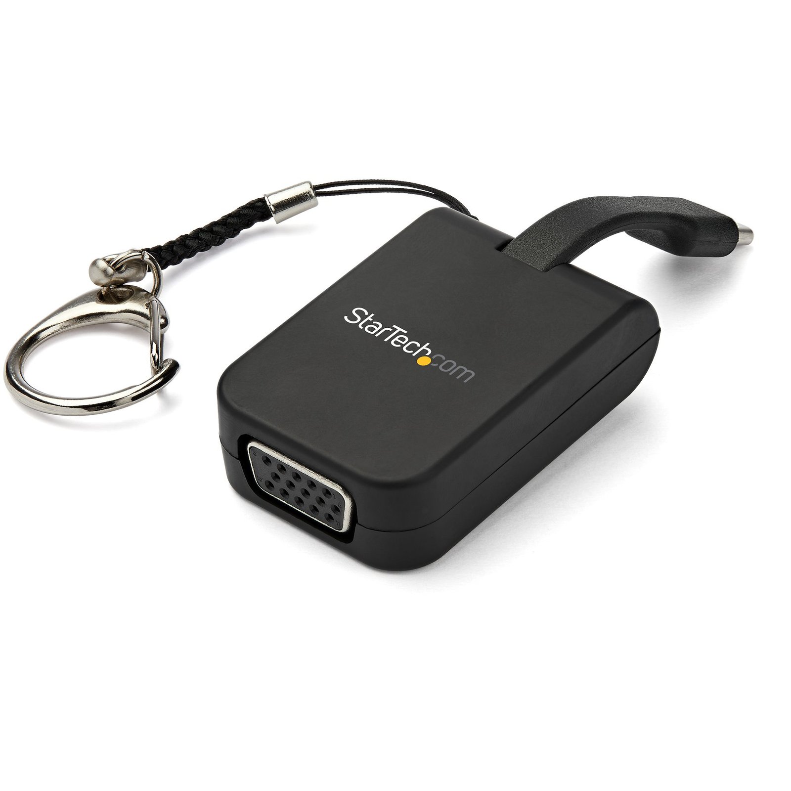 StarTech.com Compact USB C to VGA Adapter - 1080p Type-C Video Display Converter with Keychain Ring CDP2VGAFC