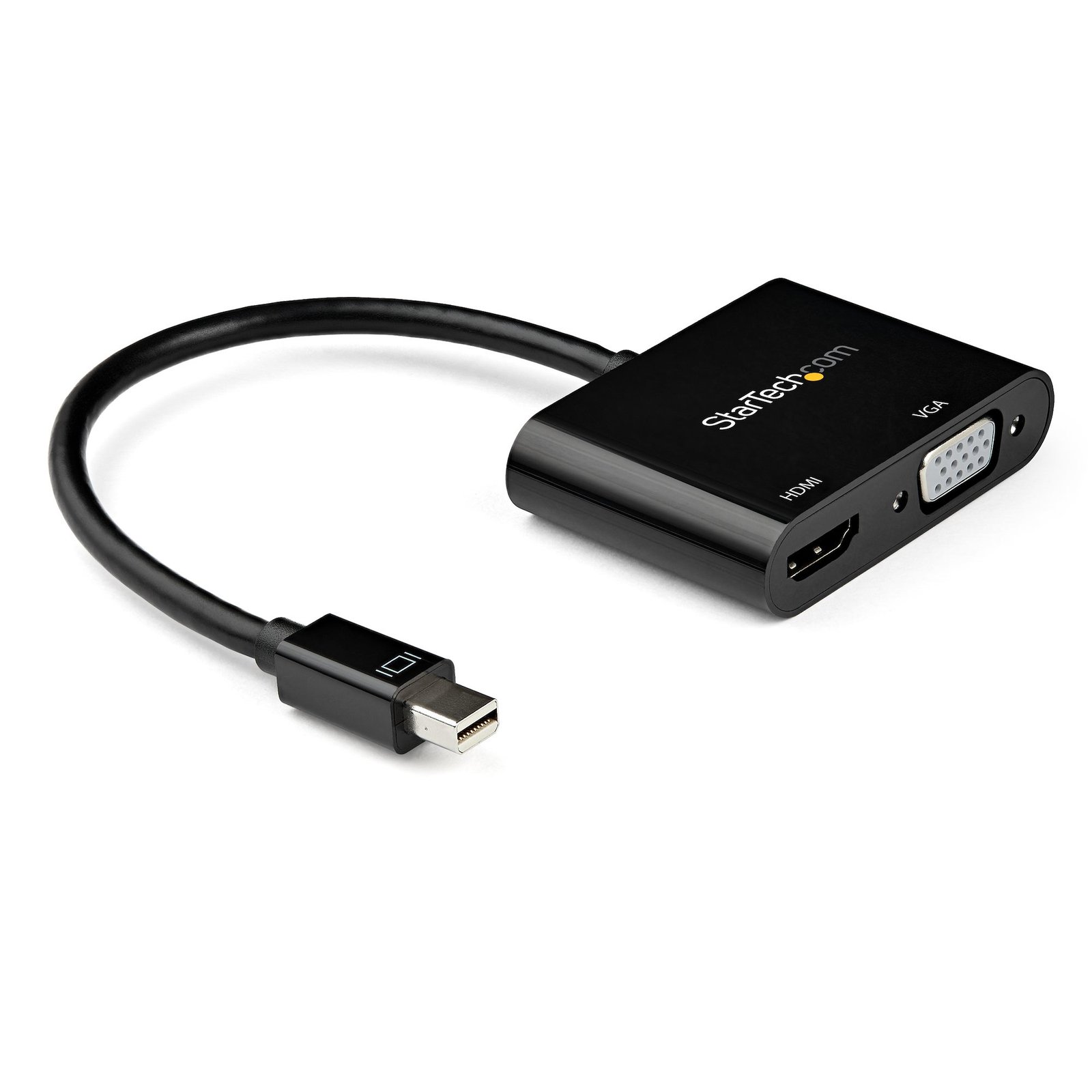 StarTech.com Mini DisplayPort to HDMI VGA Adapter - mDP 1.2 HBR2 2.0 (4K 60Hz) or 1080p Video MDP2VGAHD20