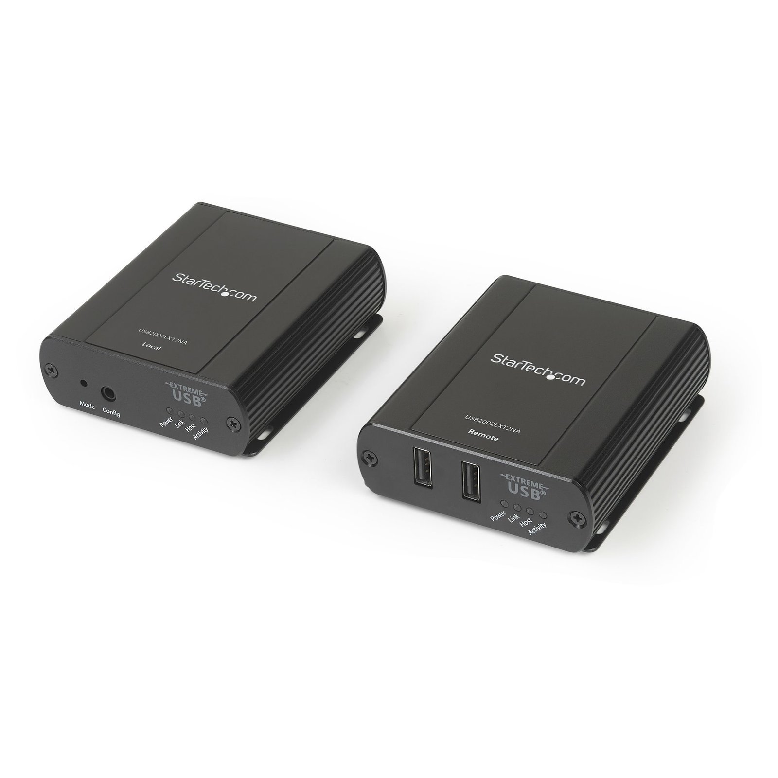 StarTech.com 2 Port USB 2.0 Extender Hub over Cat5e/Cat6 Cable (RJ45) - 330ft/100m Industrial Metal USB2002EXT2NA