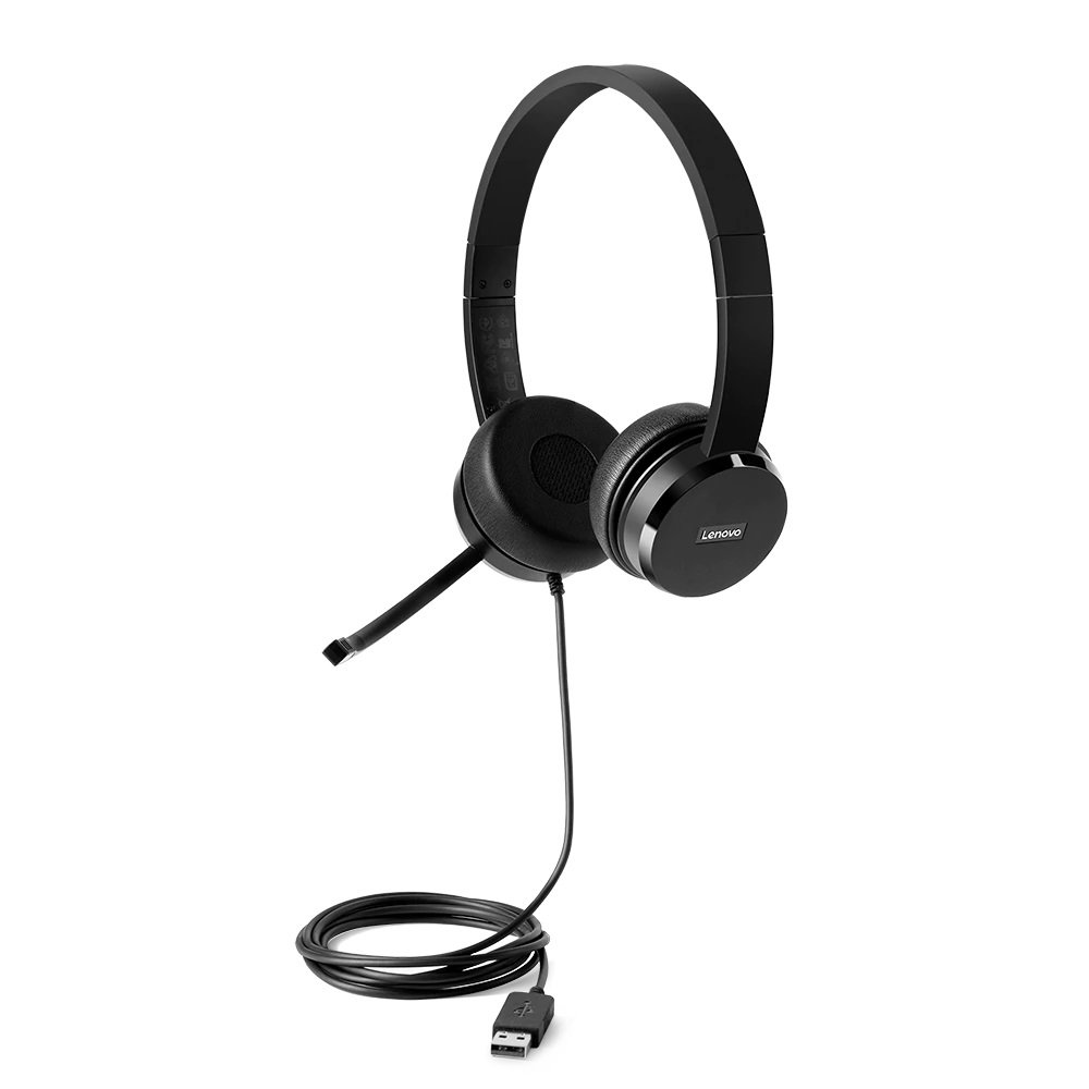 LENOVO TOP SELLER OPTIONS 4XD0X88524 headphones/headset Wired Head-band Office/Call center Black
