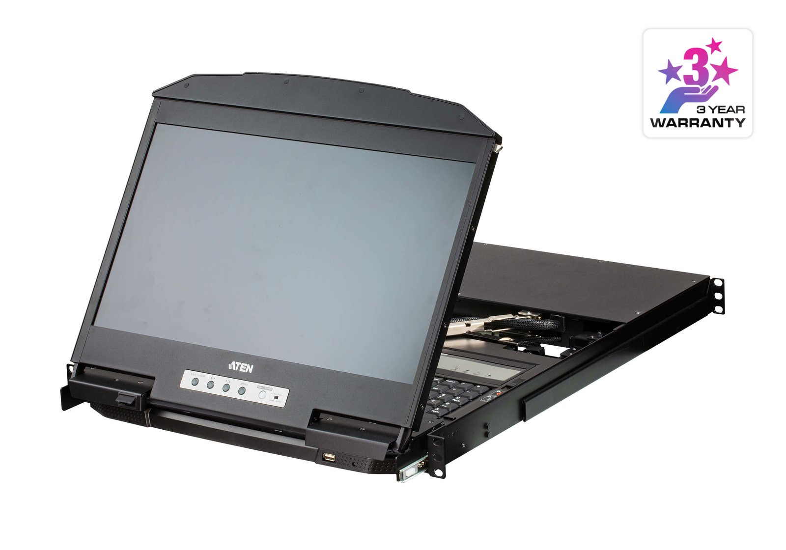 ATEN TECHNOLOGY - ETAIL CL3884NW KVM switch Rack mounting Black