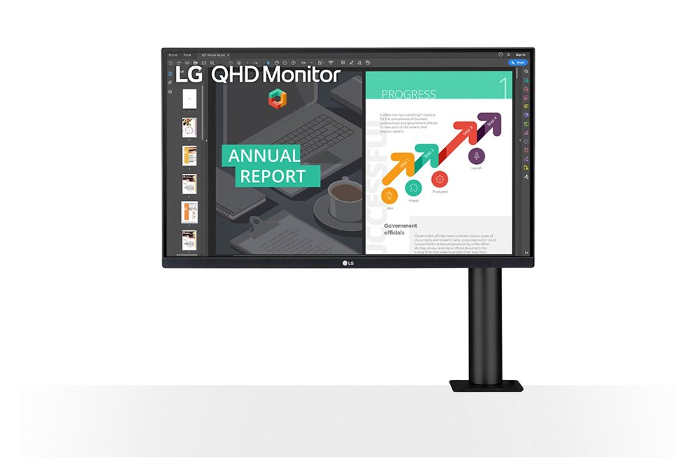 LG ELECTRONICS 27BN88Q-B computer monitor 68.6 cm (27") 2560 x 1440 pixels Quad HD LCD Black