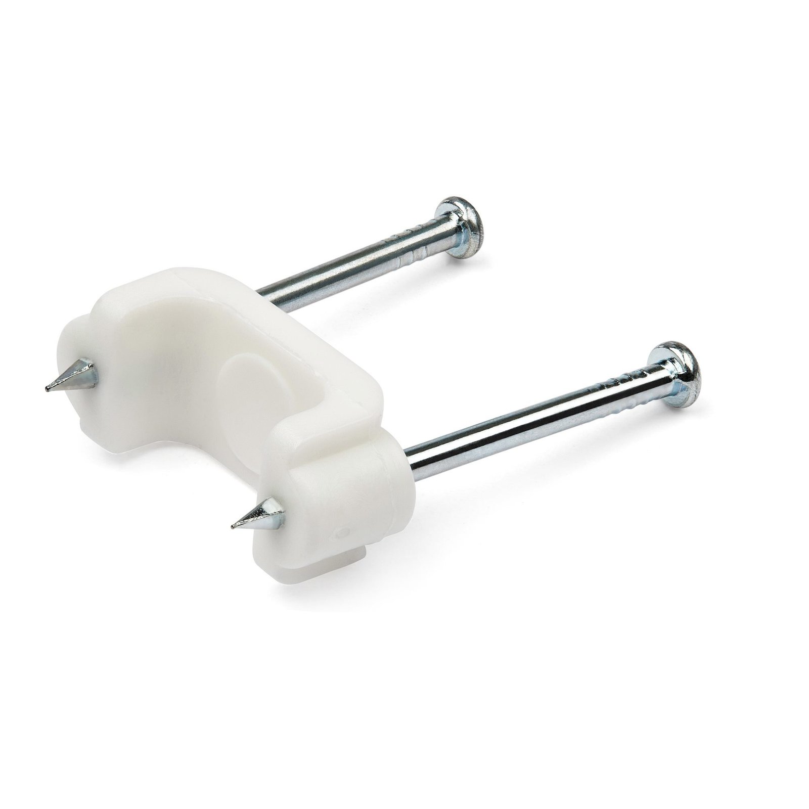 StarTech.com 100 Pack Cable Clips with Nails - Two Steel - Reusable Nail-in Clamps - Brick/Drywall CBMDNMCC1