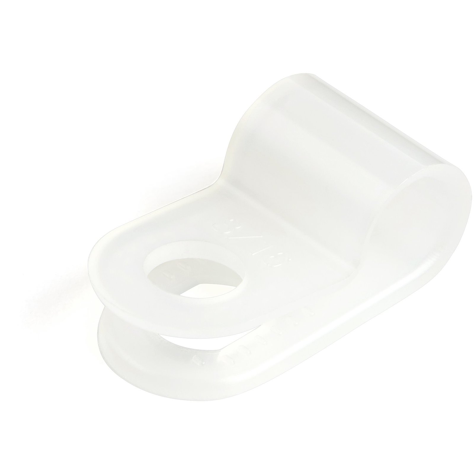 StarTech.com 100 Pack Screw Mount Cable Clamps - Small 5mm Bundle Fastener/Holder - R-Type Single CBMSDCC1
