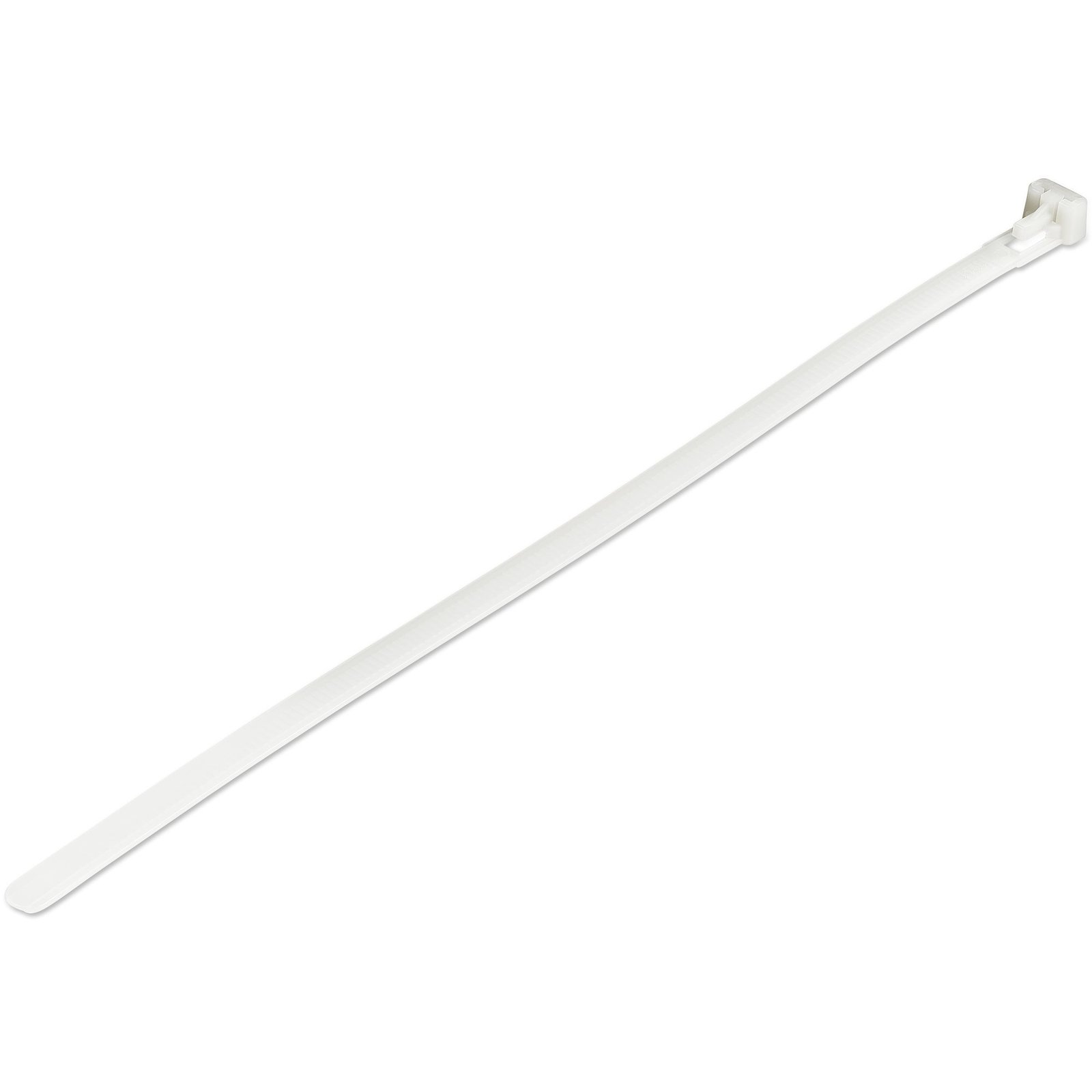 StarTech.com 10"(25cm) Reusable Cable Ties - 1/4"(7mm) wide, 2-1/2"(65mm) Bundle Dia. 50lb(22kg) CBMZTRB10