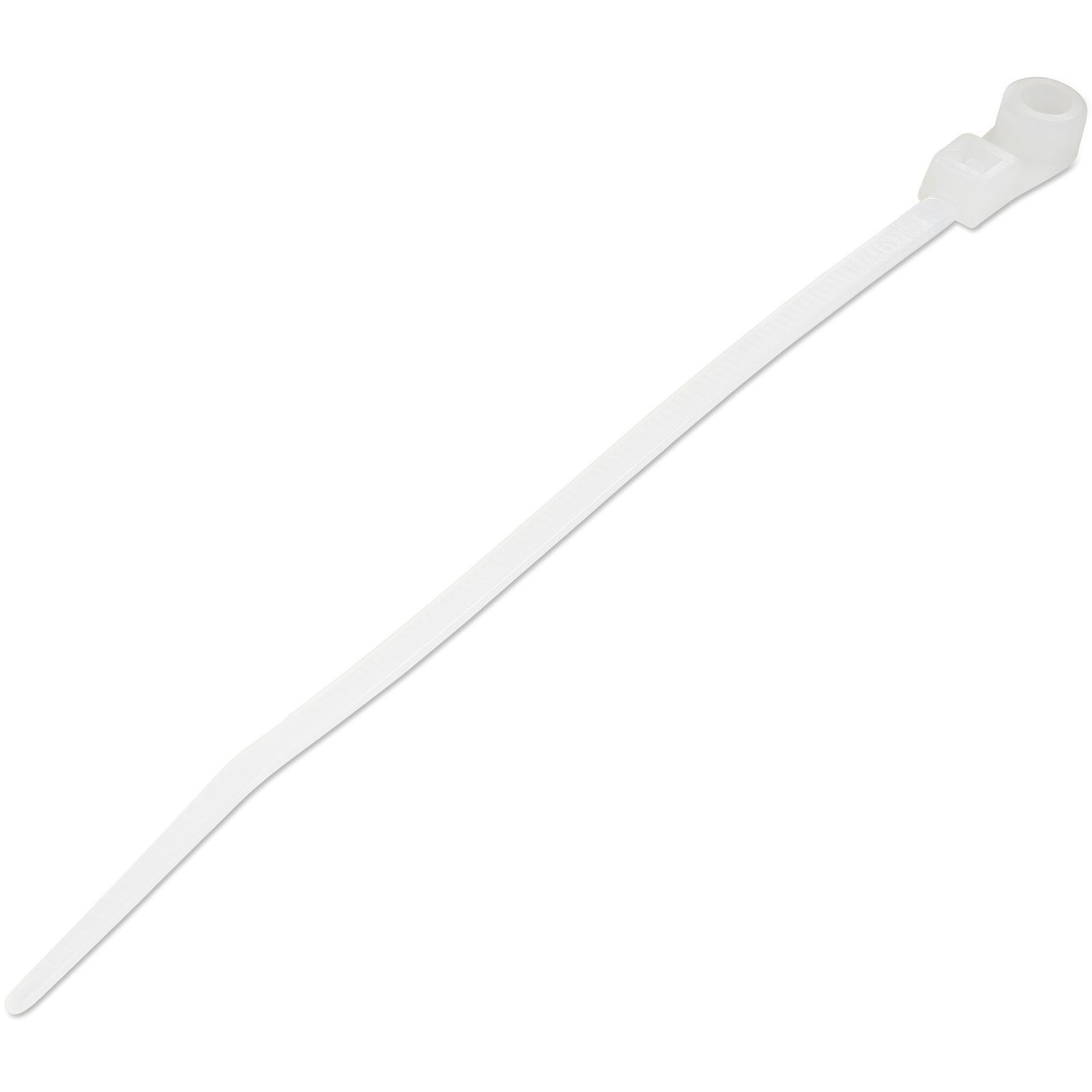StarTech.com 4"(10cm) Cable Ties with Mounting Hole - 1/16"(2mm) wide, 7/8"(24mm) Bundle Dia. CBMZTS10N4