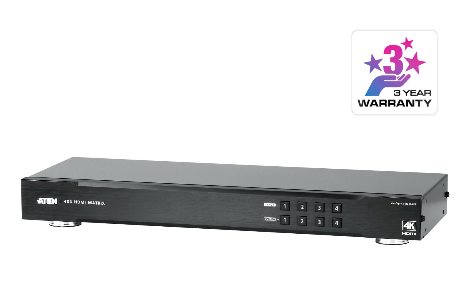 ATEN TECHNOLOGIES VM0404HA video switch HDMI