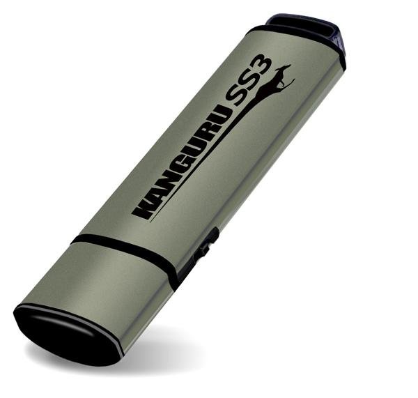 KANGURU SOLUTIONS iStorage SS3™ SuperSpeed USB3.0 16GB |Secure Flash Drive| Physical Write Protect KF3WP-16G