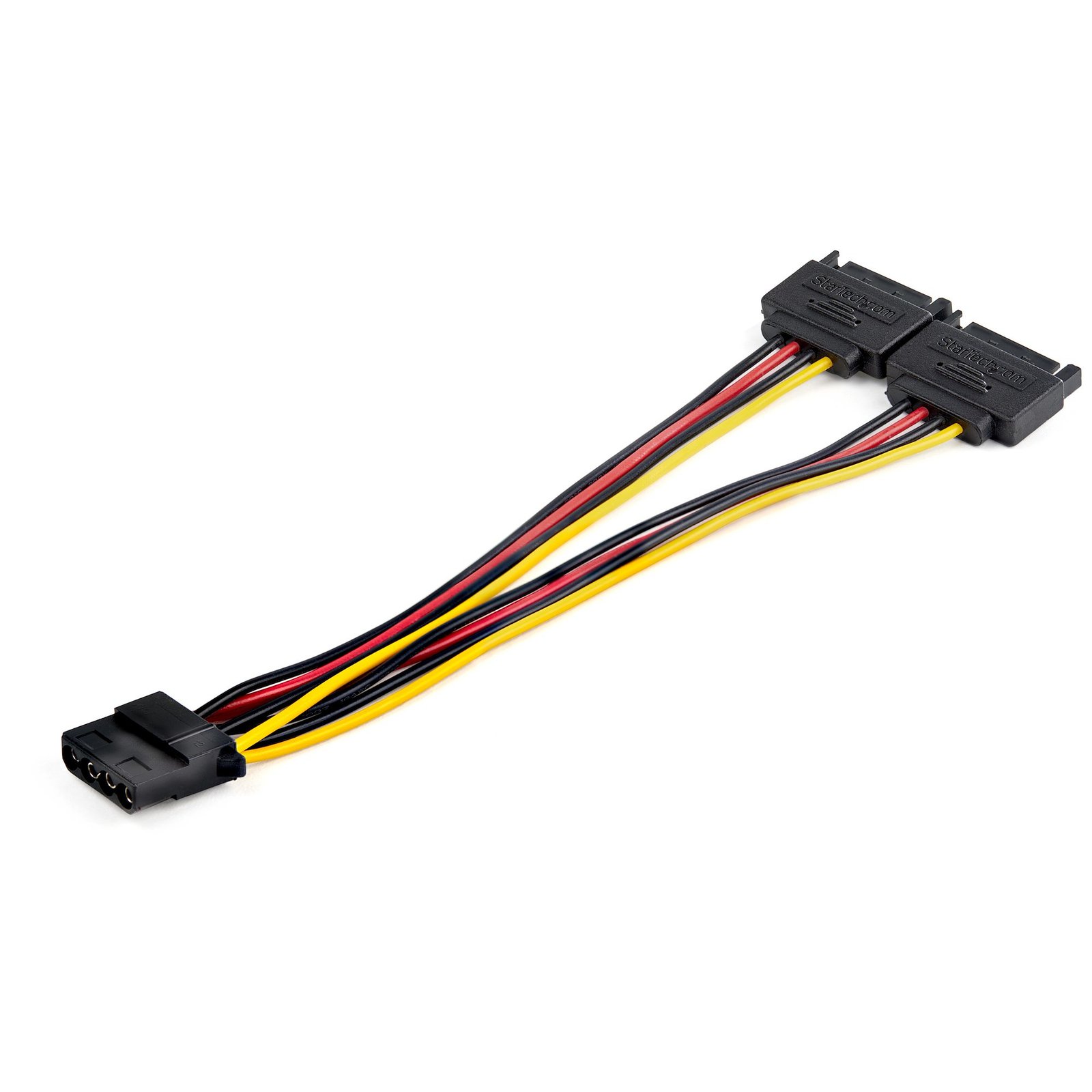 StarTech.com Dual SATA to LP4 Power Doubler Cable Adapter – 2 4 Pin Internal PC Peripheral Supply