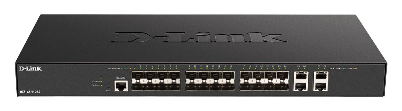 D-LINK BUSINESS PRODUCTS SOLUTIONS 24-port 10G SFP+, 4-port 10GBASE-T Smart Managed Switch DXS-1210-28S