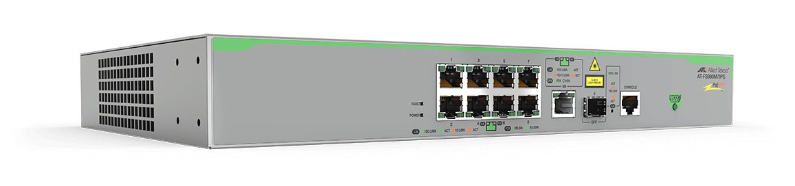 ALLIED TELESIS BOX AT-FS980M/9PS-10 network switch Managed L3 Fast Ethernet (10/100) Power over