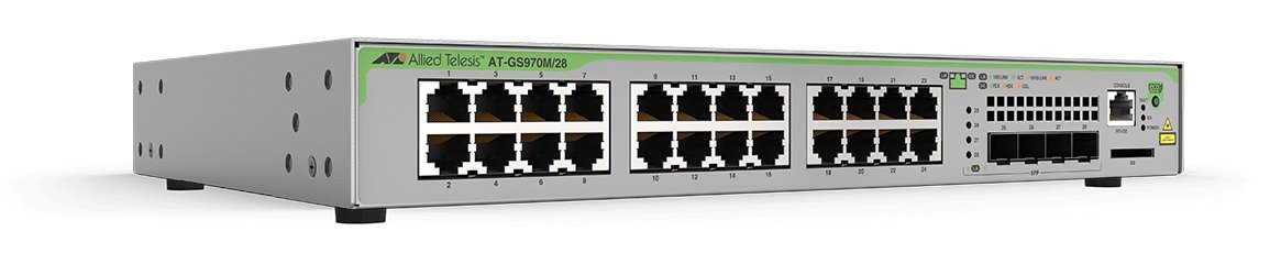 ALLIED TELESIS BOX GS970M/28 Managed L3 Gigabit Ethernet (10/100/1000) Grey AT-GS970M/28-10