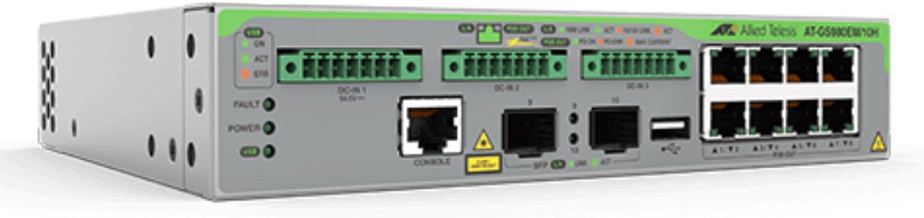 ALLIED TELESIS BOX AT-GS980EM/10H Managed L3 Gigabit Ethernet (10/100/1000) Power over (PoE) 1U Grey