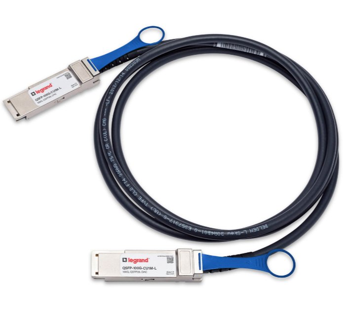 LEGRAND - OPTICS QSFP-100G-CU1M-L InfiniBand/fibre optic cable 1 m QSFP28 Black, Silver