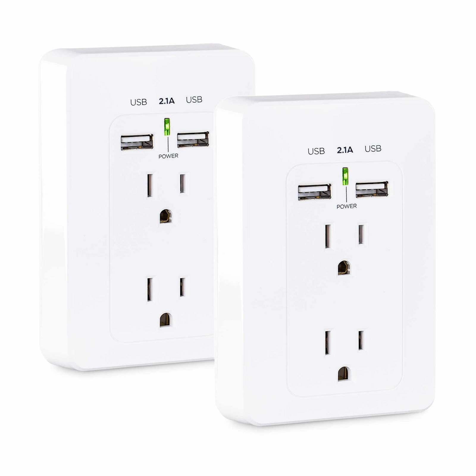 CyberPower MP18HO007 socket-outlet 2 x USB A + NEMA 5-15 White