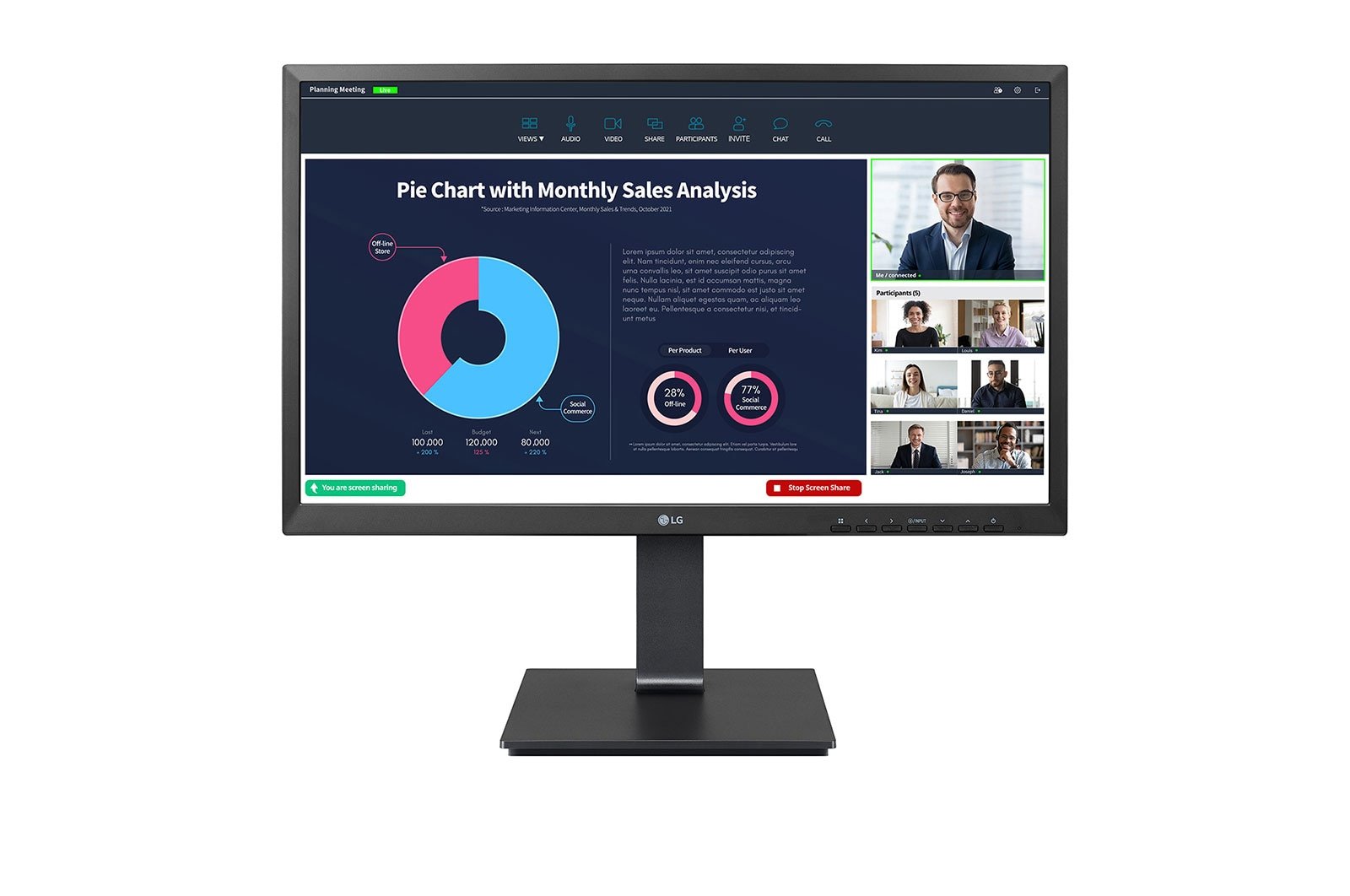 LG ELECTRONICS 24BP750C-B computer monitor 60.5 cm (23.8") 1920 x 1080 pixels Full HD LED Black