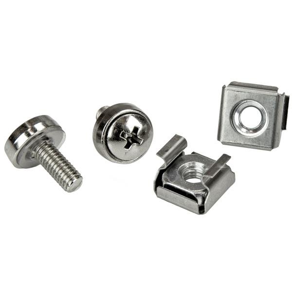 StarTech.com 20-Pack M5 12mm Screws, Square Hole Cage Nuts and Installation Tool, Hardware Mounting
