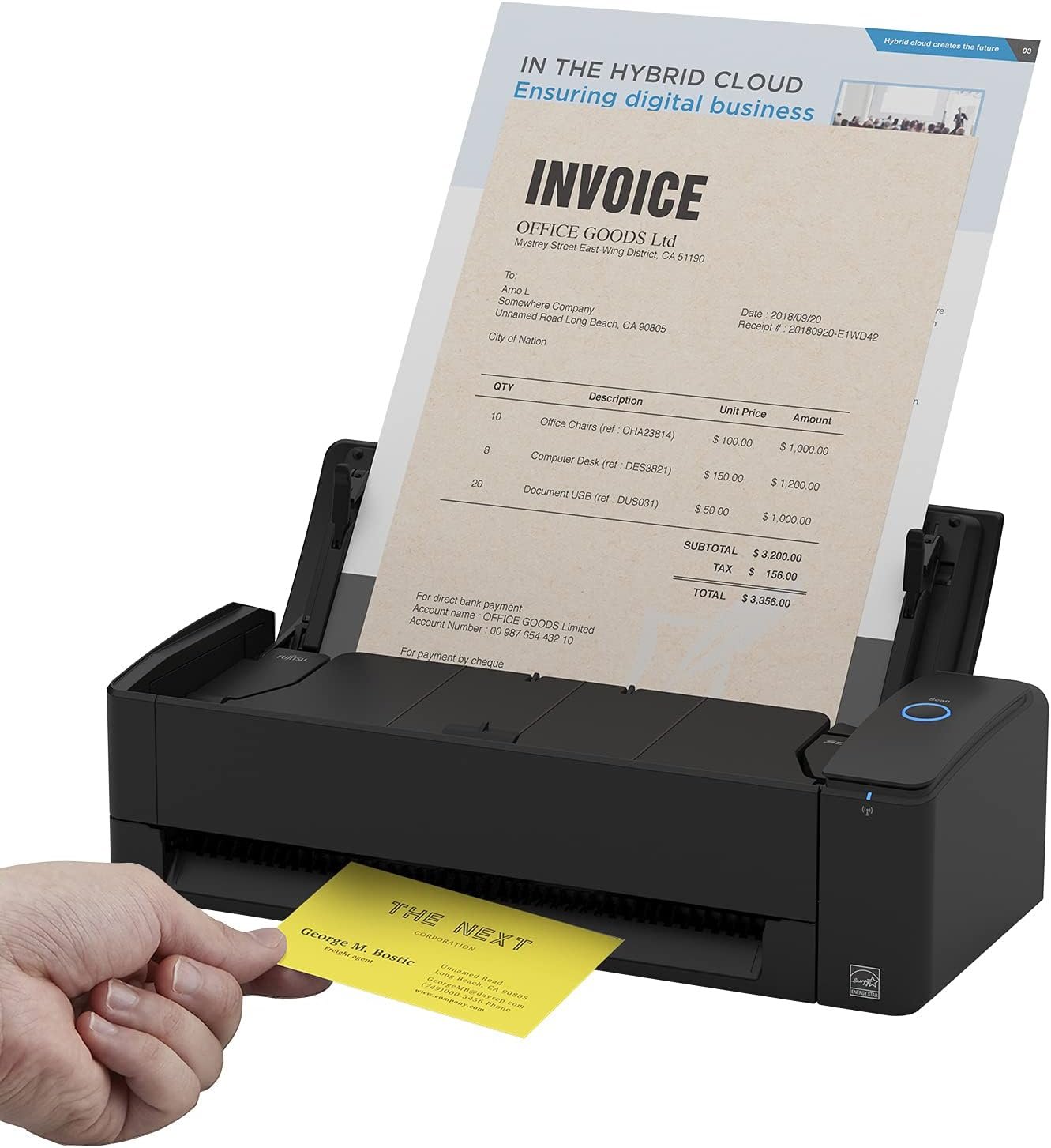 RICOH DOCUMENT SCANNERS ScanSnap iX1300 ADF scanner 600 x DPI A4 Black PA03805-B105