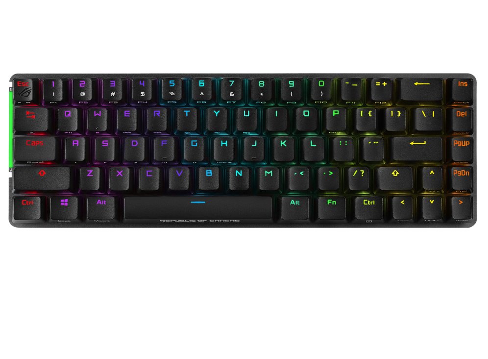 ASUS - COMPONENTS M601ROGFALCHIONNX keyboard Gaming RF Wireless + USB QWERTY US English Black, Grey
