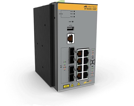 ALLIED TELESIS BOX AT-IE340-12GP-980 network switch Managed L3 Gigabit Ethernet (10/100/1000) Power