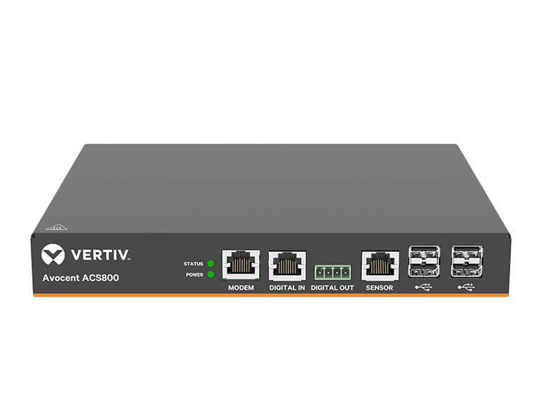 VERTIV-IT SYSTEMS Vertiv Avocent 4-Port ACS800 Serial Console with analog modem, external AC/DC ACS804MEAC-400