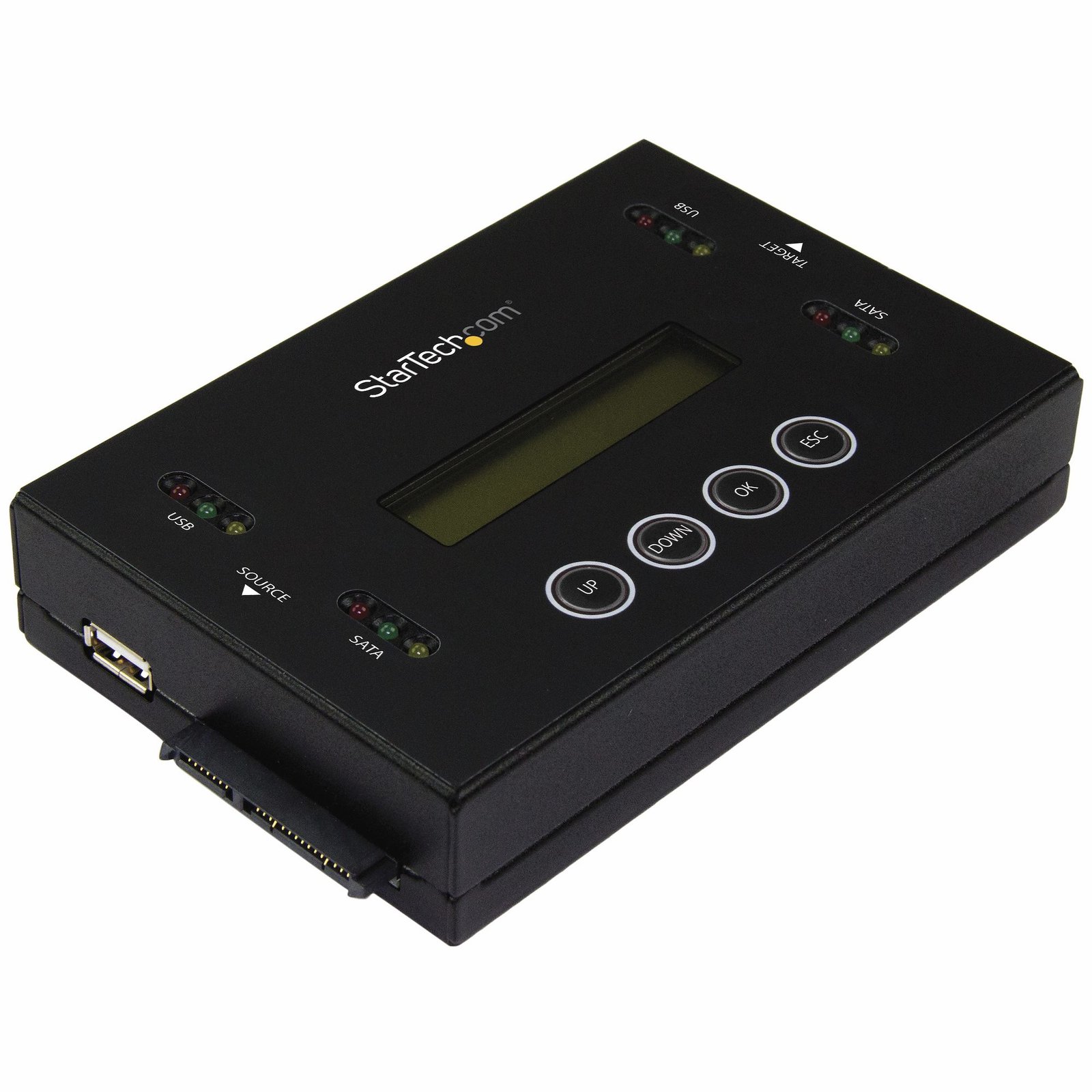 StarTech.com 1:1 Standalone Hard Drive and USB Flash Disk Duplicator Eraser, Thumb SATA HDD/SSD