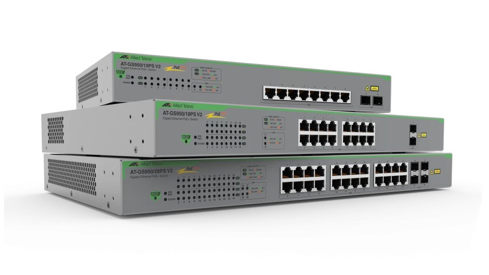 ALLIED TELESIS BOX GS950/10PS-V2 Managed Gigabit Ethernet (10/100/1000) Power over (PoE) Silver