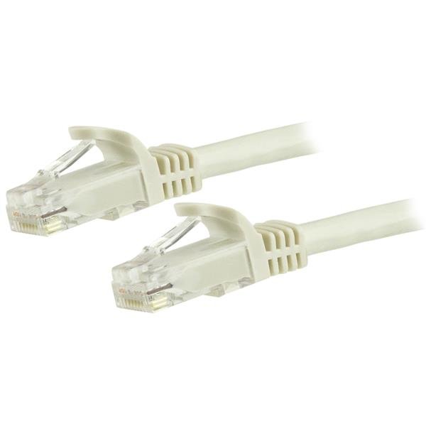 StarTech.com 125ft CAT6 Ethernet Cable - White CAT 6 Gigabit Wire -250MHz 100W PoE RJ45 UTP N6PATCH125WH