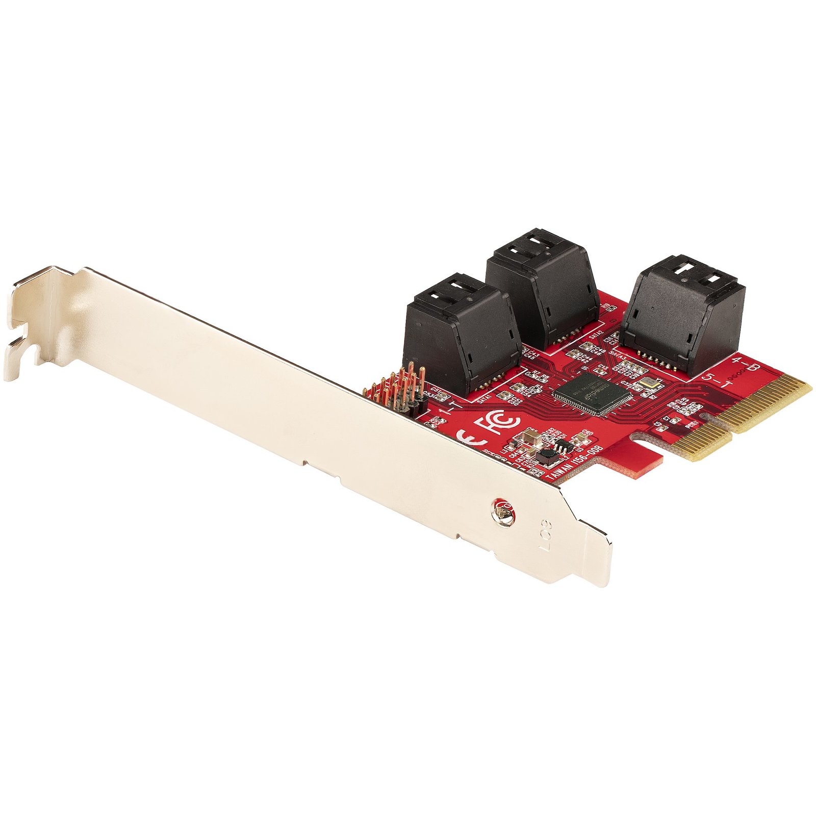 StarTech.com SATA PCIe Card - 6 Port Expansion - 6Gbps - Low/Full Profile - Stacked Connectors - 6P6G-PCIE-SATA-CARD