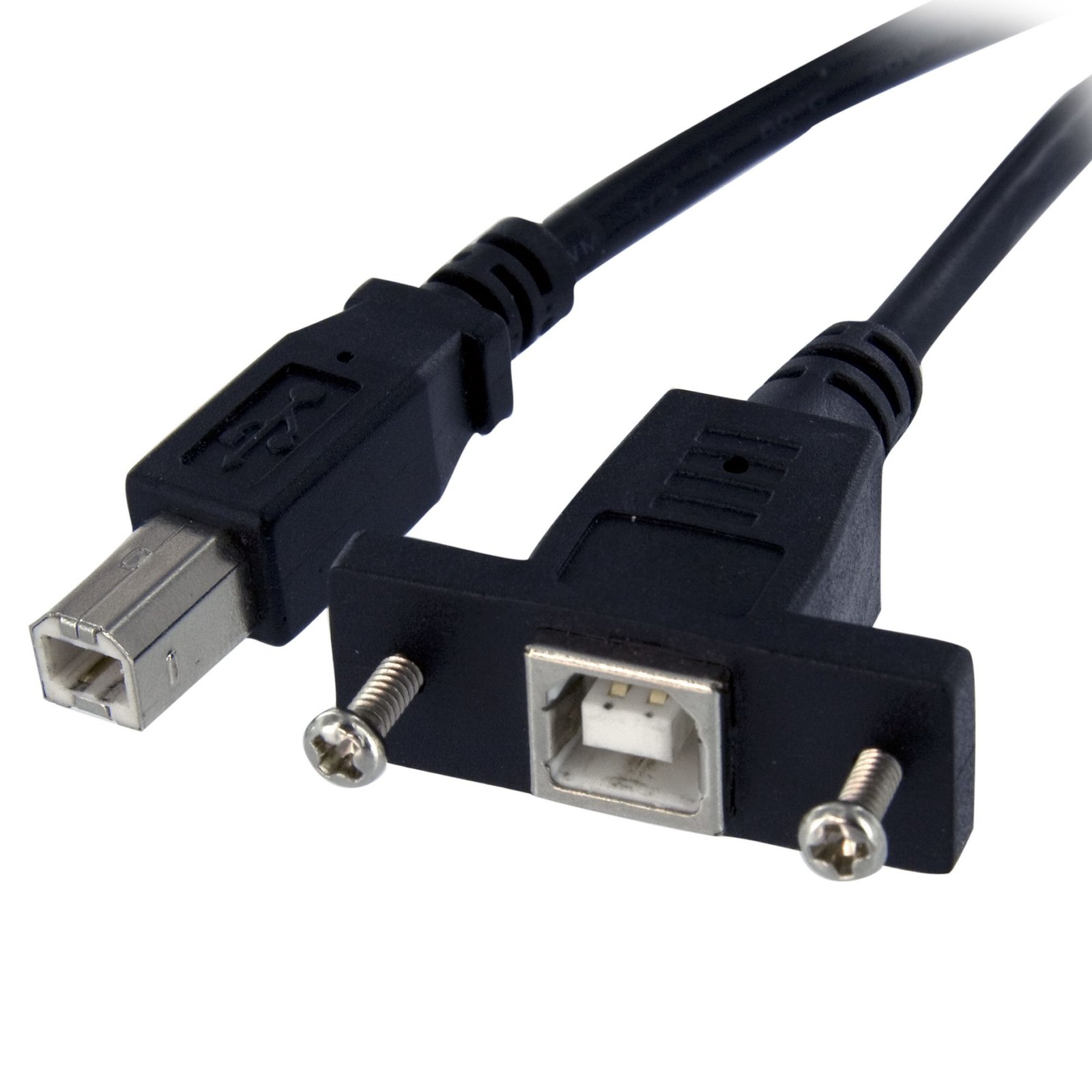 StarTech.com 1 ft Panel Mount USB Cable B to - F/M USBPNLBFBM1